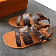 Louis Vuitton Formentera Flat Sandal 1A57ZI Monogram 2019 