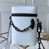 Louis Vuitton Mini Epi Leather Bucket Bag M61112 White/Black 2019