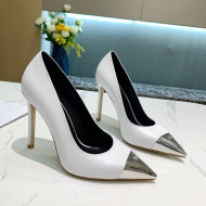 Louis Vuitton Urban Twist Leather Pump 5.5/10.5cm with Silver Cap White 2021