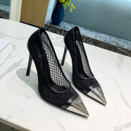 Louis Vuitton Urban Twist Mesh Pump 5.5/10.5cm with Silver Cap Black 2021