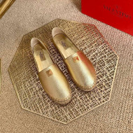 Valentino Roman Stud Espadrilles Gold 2021