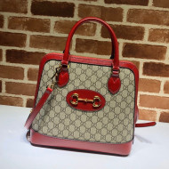 Gucci Horsebit 1955 GG Canvas Medium Top Handle Bag ‎620850 Red 2020