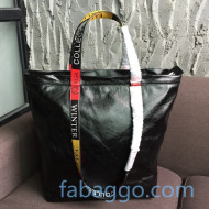 Balenciaga Medium Logo Handle Vertical Shopping Tote Black/Multicolor 2020