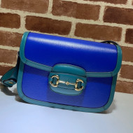 Gucci Horsebit 1955 Shoulder Bag 602204 Blue/Turquoise 2021