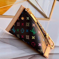 Louis Vuitton Colored Monogram Key Holder and Coin Purse M58028 Black