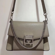 Givenchy Medium GV3 Bag in Grained and Smooth Leather Grey 2018