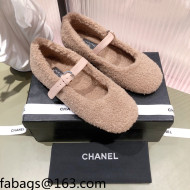 Chanel Shearling Mary Janes Flats Brown 2021 112221