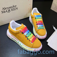 Alexander McQueen Velvet Graffiti Sneakers 06 2020 (For Women and Men)