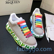 Alexander McQueen Velvet Graffiti Sneakers 08 2020 (For Women and Men)