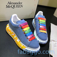 Alexander McQueen Velvet Graffiti Sneakers 09 2020 (For Women and Men)