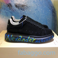 Alexander McQueen Velvet Graffiti Sneakers 11 2020 (For Women and Men)