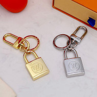 Louis Vuitton LV Nanogram Bag Charm and Key Holder Gold/Silver 2021 07