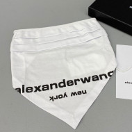 Alexander Wang Logo Cotton Mask White 2021