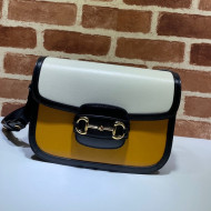 Gucci Horsebit 1955 Shoulder Bag 602204 Orange/White 2021