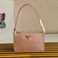 Prada Brushed Leather Mini Bag 1BC155 Pink 2021