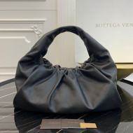 Bottega Veneta Large BV Jodie Leather Hobo Bag Black 2020