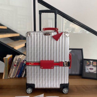 Fendi x Rimowa FF Silver Luggage Red Band 20/26/29 inches 2019