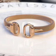 Gucci Horsebit Open Bracelet Gold 2019