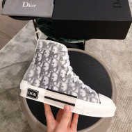 Dior x Kaws Transparent Oblique High-top Sneakers White/Grey 2019