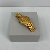 Balenciaga BB. Small Watch-Shaped Bracelet Gold 2021