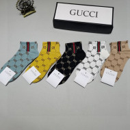 Gucci GG Cotton Short Socks 5Colors 2021