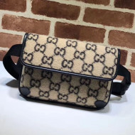 Gucci GG Wool Belt bag 598181 Beige 2020