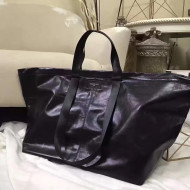 Balen...ga Wax Calfskin Large Carry Shopper Bag Black 2017