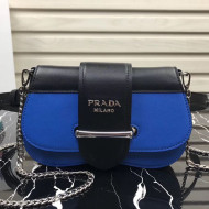 Prada Sidonie Leather Belt Bag 1BL021 Blue 2019