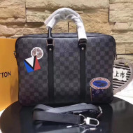 Louis Vuitton Damier Graphite Stickers Porte-Documents Voyage Bag PM 2017 League Collection