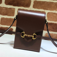 Gucci Horsebit 1955 Vertical Mini Bag 625615 Brown 2020