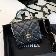 Chanel Lambskin Clutch with Chain AP2682 Black 2022