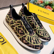 Fendi FFreedom FF Slip-on Sneakers Neon Green 2019