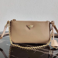 Prada Saffiano Calfskin Mini Bag 1BH171 Beige 2020