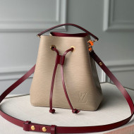 Louis Vuitton NéoNoé BB Mini Bucket Bag in Galet Grey Epi Leather M53610 2020