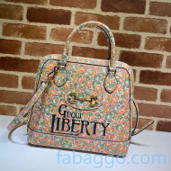 Gucci Horsebit 1955 Floral Print Medium Liberty London Top Handle Bag ‎620850 2020