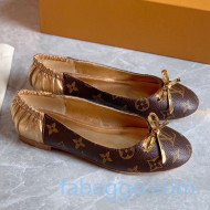 Louis VuittonJoy Bow Ballerinas Gold Leather 2020