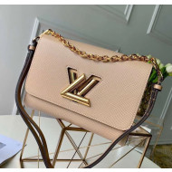 Louis Vuitton Epi Leather Twist MM Bag With Short Chain Handle M51884 Beige 2020