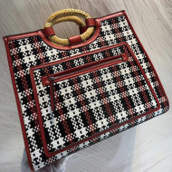 Fendi Multicolour Braided Runaway Shopper Bag Red 2018