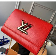 Louis Vuitton Epi Leather Twist MM Shoulder Bag M50282 Red/Gold 2020