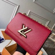 Louis Vuitton Epi Leather Twist MM Shoulder Bag M50282 Deep Red/Gold 2020