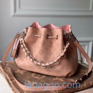 Louis Vuitton Mahina Muria Bucket Bag in Monogram Perforated Calfskin M55798 Pink 2020