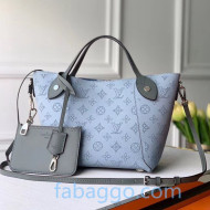 LouiLouis Vuitton Mahina Hina PM Bag in Monogram Perforated Calfskin M55905 Blue/Gray 2020 