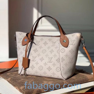 Louis Vuitton Mahina Hina PM Bag in Monogram Perforated Calfskin M55551 Light Gray 2020 