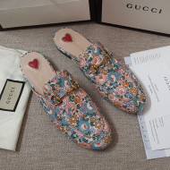 Gucci Liberty London Floral Mules Pink 2020