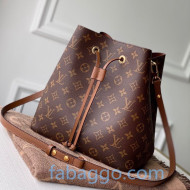 Louis Vuitton Neonoe MM Bucket Bag M44887 Monogram Canvas/Brown 2020