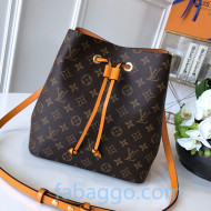 Louis Vuitton Neonoe MM Bucket Bag M43430 Monogram Canvas/Yellow 2020