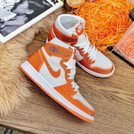 Nike Air Jordan Crystal Allover High-top Sneakers Orange 2020 (For Women and Men)