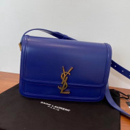 Saint Laurent Solferino Medium Satchel in Box Calfskin 6343056 Royal Blue 2020