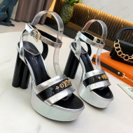 Louis Vuitton Podium Monogram Studs Platform Sandal Silver 2021