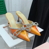 Mach & Mach Rainbow Mules with Crystal Bow 8.5cm Orange 2022